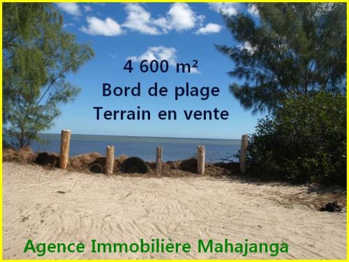 Plage vente terrain 4 600 m² situation exceptionnelle Mahajanga